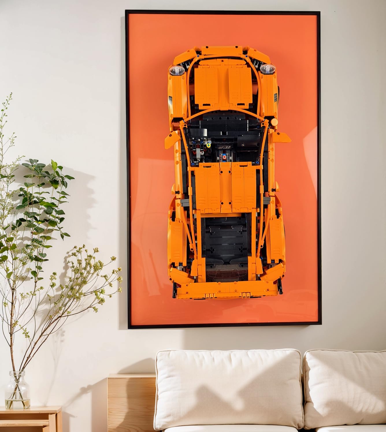 

Настенная доска Sungvool для Lego 42056 Technic Porsche 911 GT3 Декоративные картины для демонстрации Настенная панель для модели Lego Подарки для демонстрации Lego