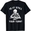 Hot Selling Mens Summer Letter Skull Print Black Round Neck Tshirt Neutral 100Pure Cotton Soft Breathable Short Sleeved Shirt
