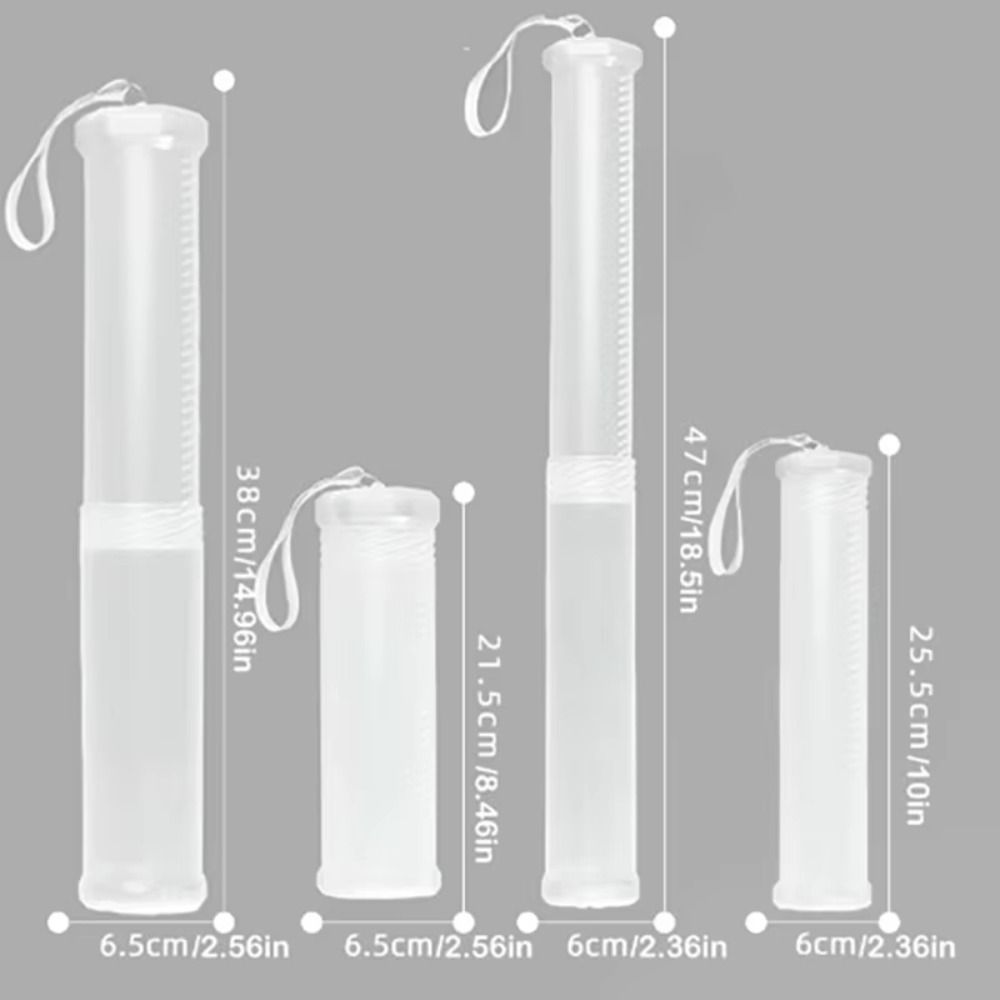 Adjustable Height Telescopic Pen Holder Transparent Cylinder Brush Storage Pen Organizer