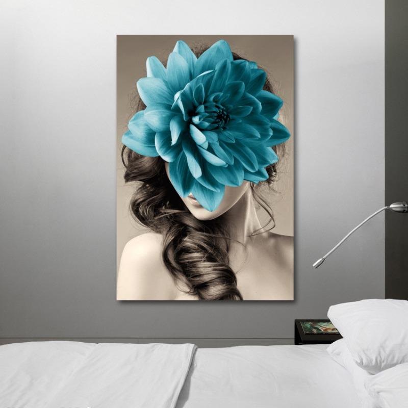 Modern Simple Beauty Living Room Decoration Painting Northern European Characters Porch Frameless Hanging Painting Core