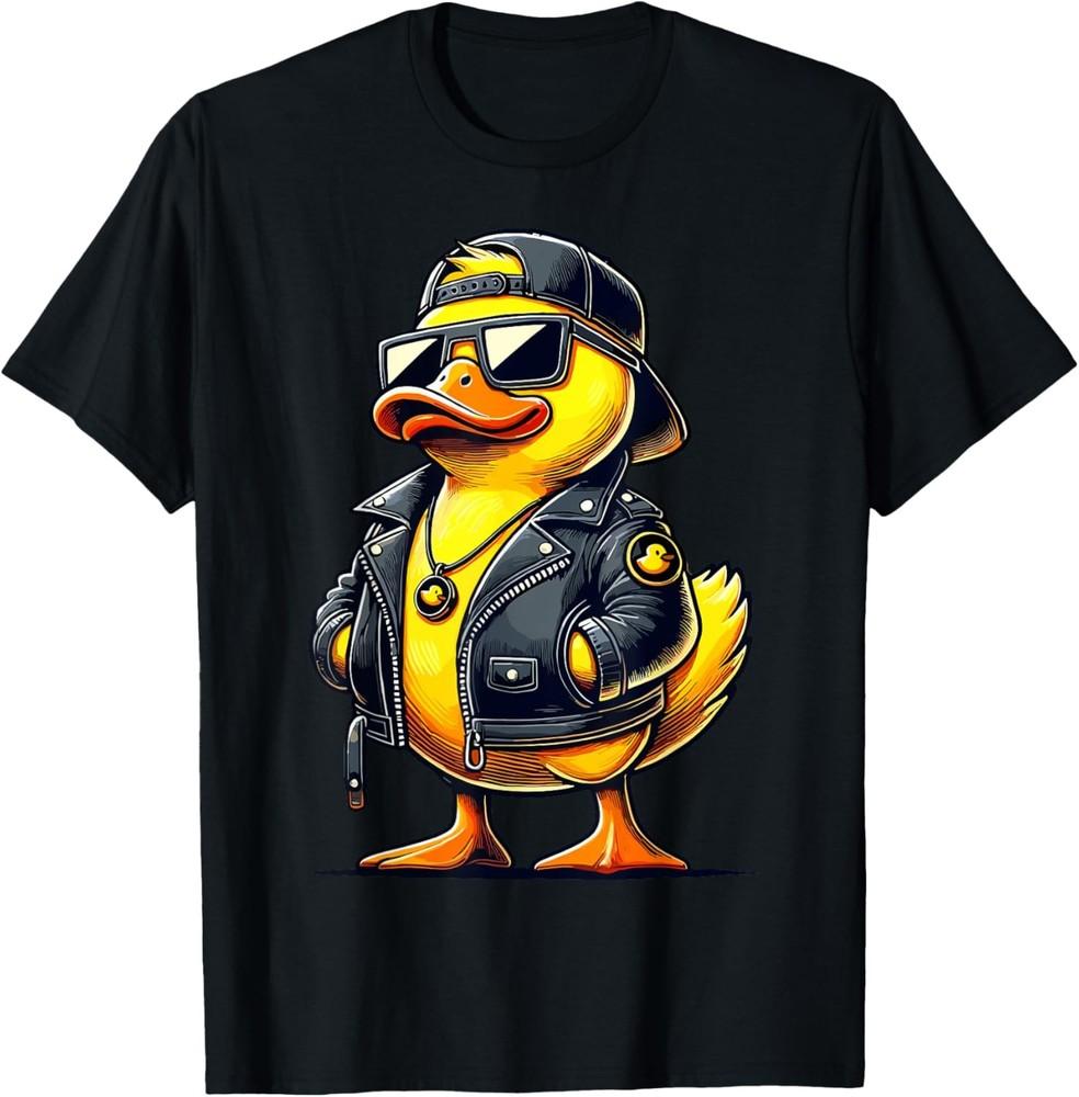 Cool Duck with Sunglasses Rubber Duck T-Shirt S
