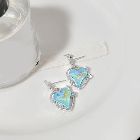 1 Pair Stud Earrings Rhinestones Dressing Up Decorative Chic Women Wedding Party Drop Earrings Jewelry Accessories