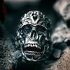 New Retro Skull Head Men's Ring, European and American Punk Style Ring, Rock Accessory