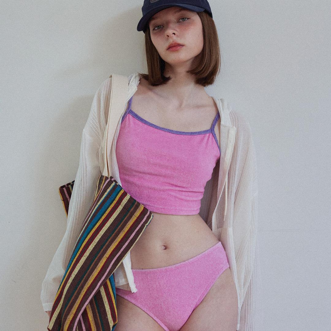 

Korea Dongdaemun Minimalist Split Swimsuit for Hot Spring Vacations Medium зелёный