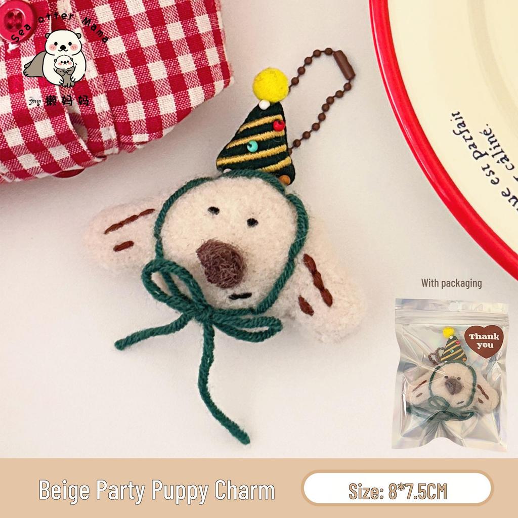 Christmas Plush Doll Hair Clip - Cute, Versatile, Decorative Side Clip for Girls