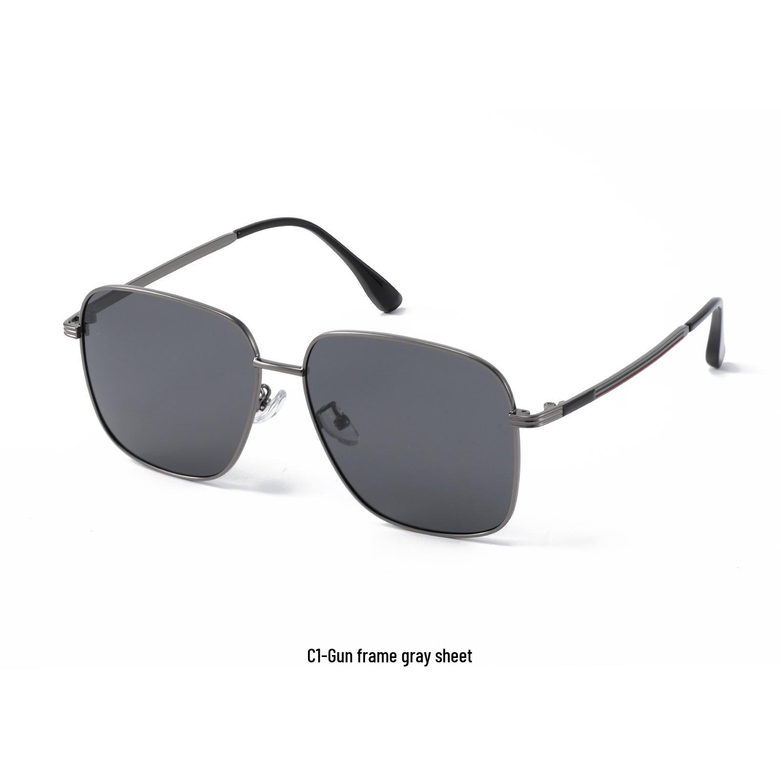 Unisex Polarized Metal Frame Sunglasses with UV Protection