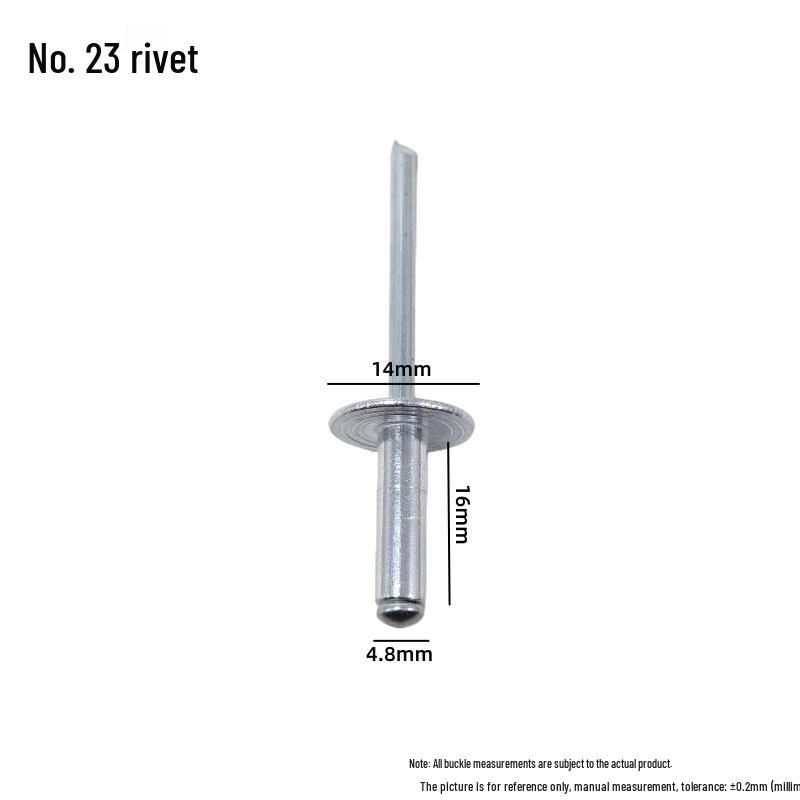 Universal Car Side Window Speaker Rivet - Iron Aluminum Three-Pronged Pull-Through Flowering Design