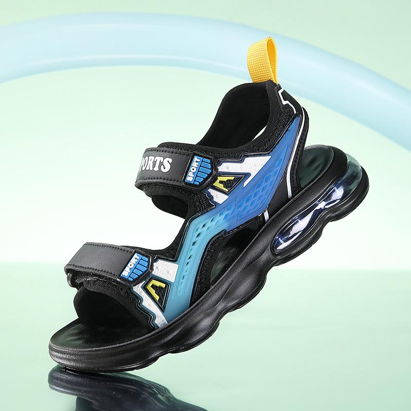 Children s Sandals 2025 Summer Toe Velcro Velcro Boys Sandals, Beach Sandals, Children s Casual Sandals 32 yards/20.5cm