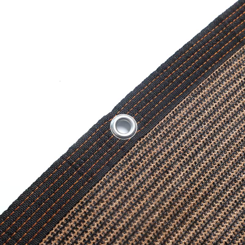 Brown Sunshade Net HDPE Balcony Privacy Screen Fence Net Gazebo Sun Shade Cloth Terrace Outdoor Pool Backyard Patio Awning