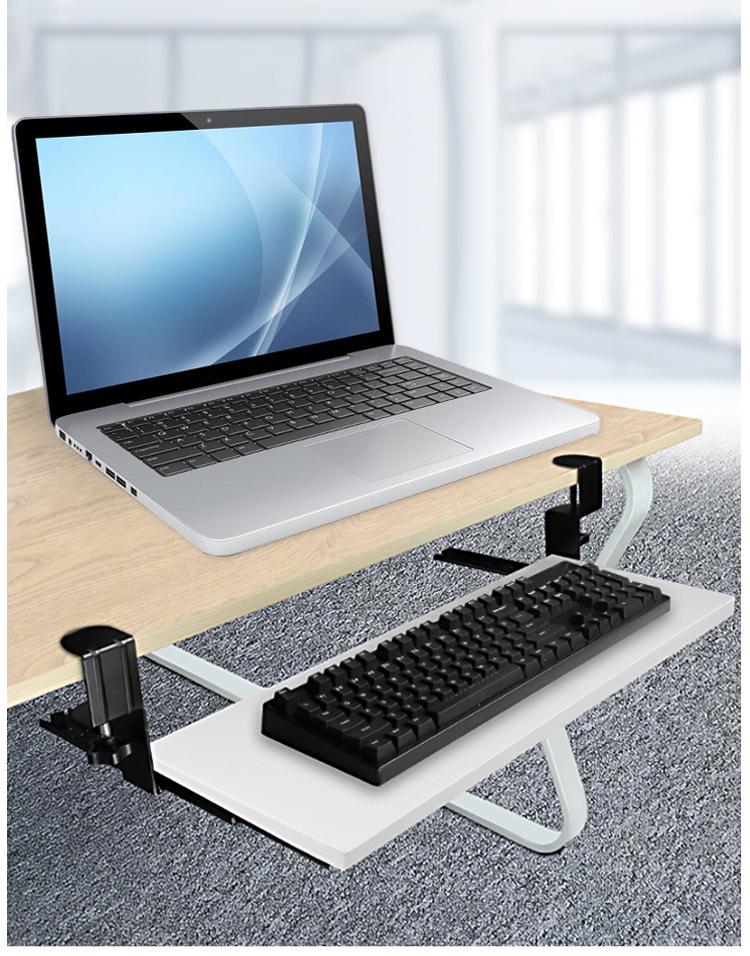 Keyboard Tray and Mouse Holder: No-Drill Slide-On Desk Drawer