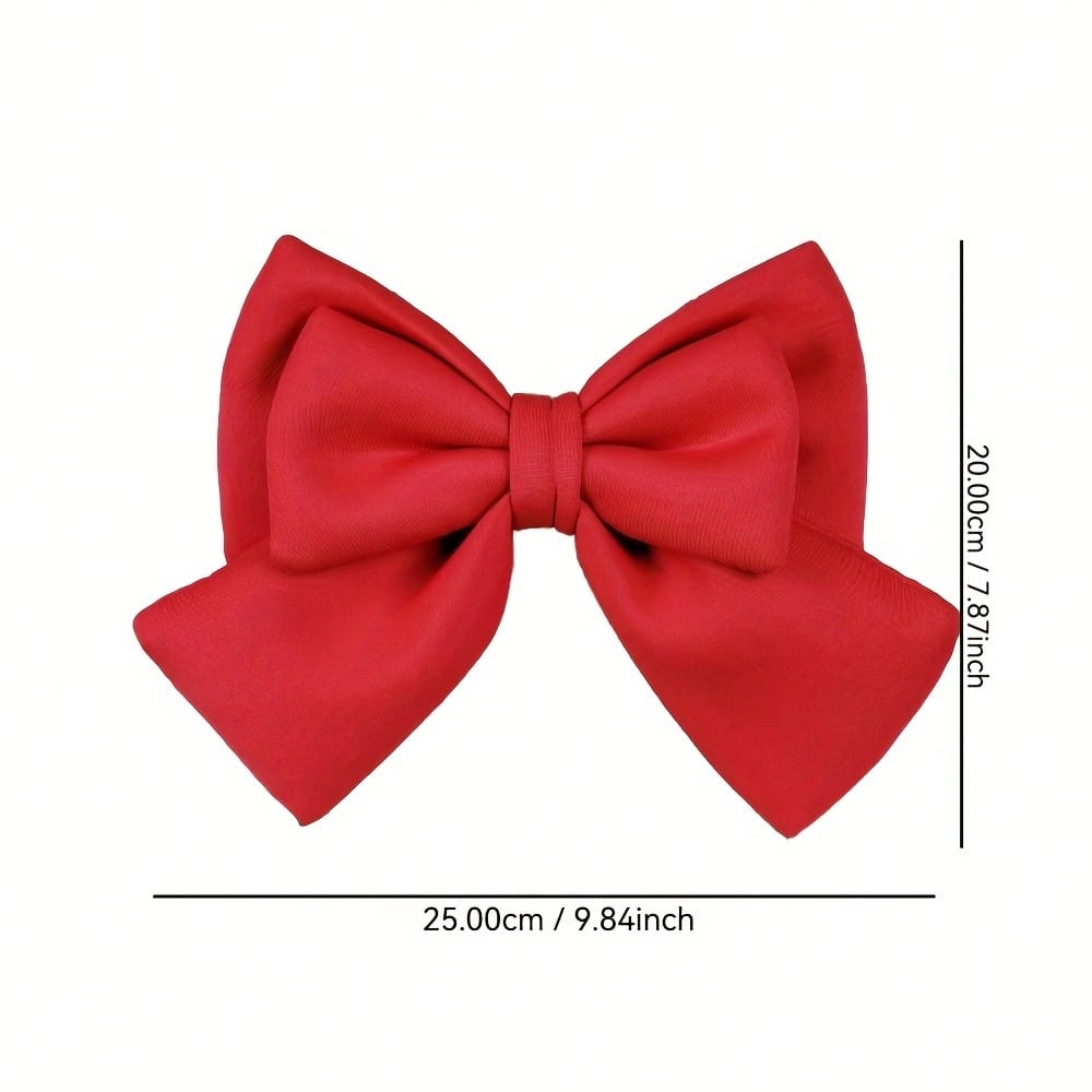 

Cute Adjustable Bow Helmet Decor - Polyester Cotton Universal Fit Gift for Girls Motorcycle Bike красный