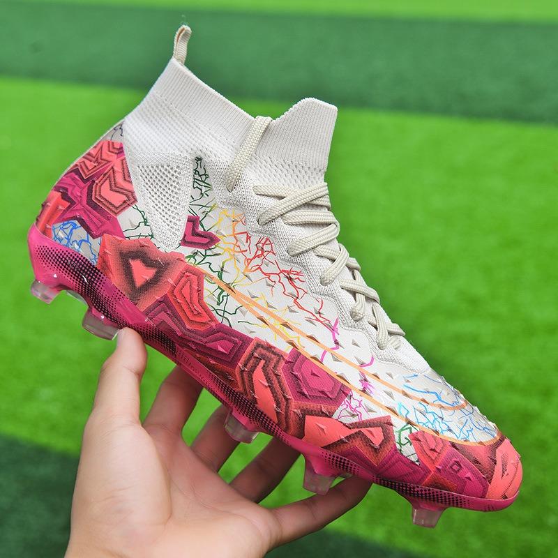 New Long-nail Football Shoes for Men and Children, Adult Large-size High-top Sports Football Shoes, Broken Nails for Women