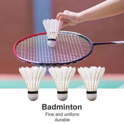 3/6/12Pcs Goose Feather Badminton Shuttlecocks Durable High Elasticity Badminton for Training Entertainment