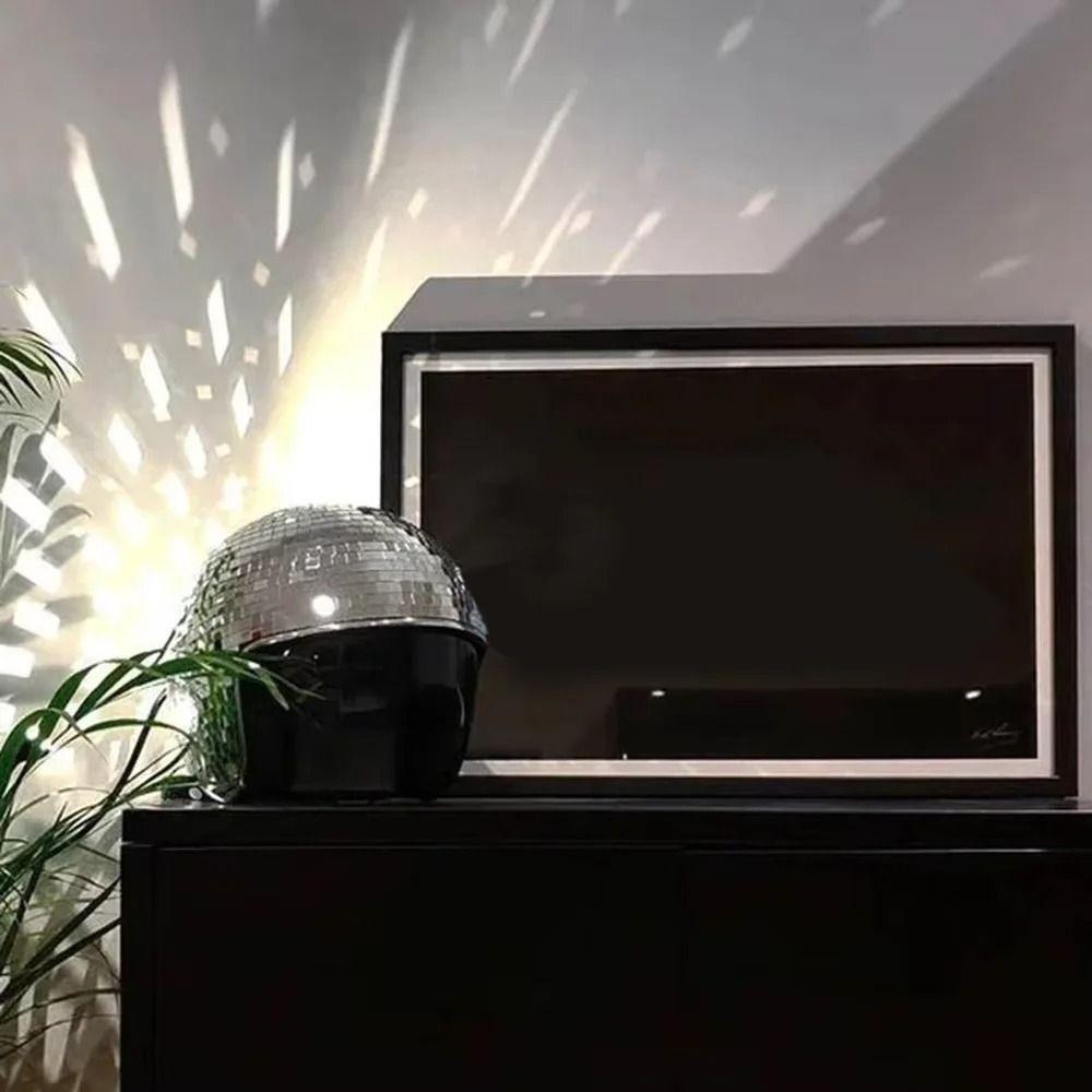 Stunning Light Effects Glitter Mirror Helmet Retractable Flip Visor Helmet Entertainment Events