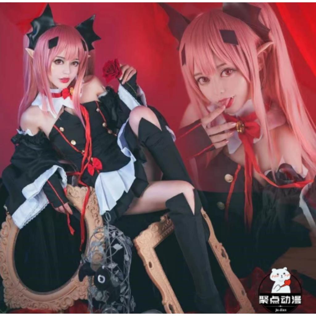 Anime Seraph of the end Krul Tepes Cosplay LolitaDress Vampire Costume Uniform