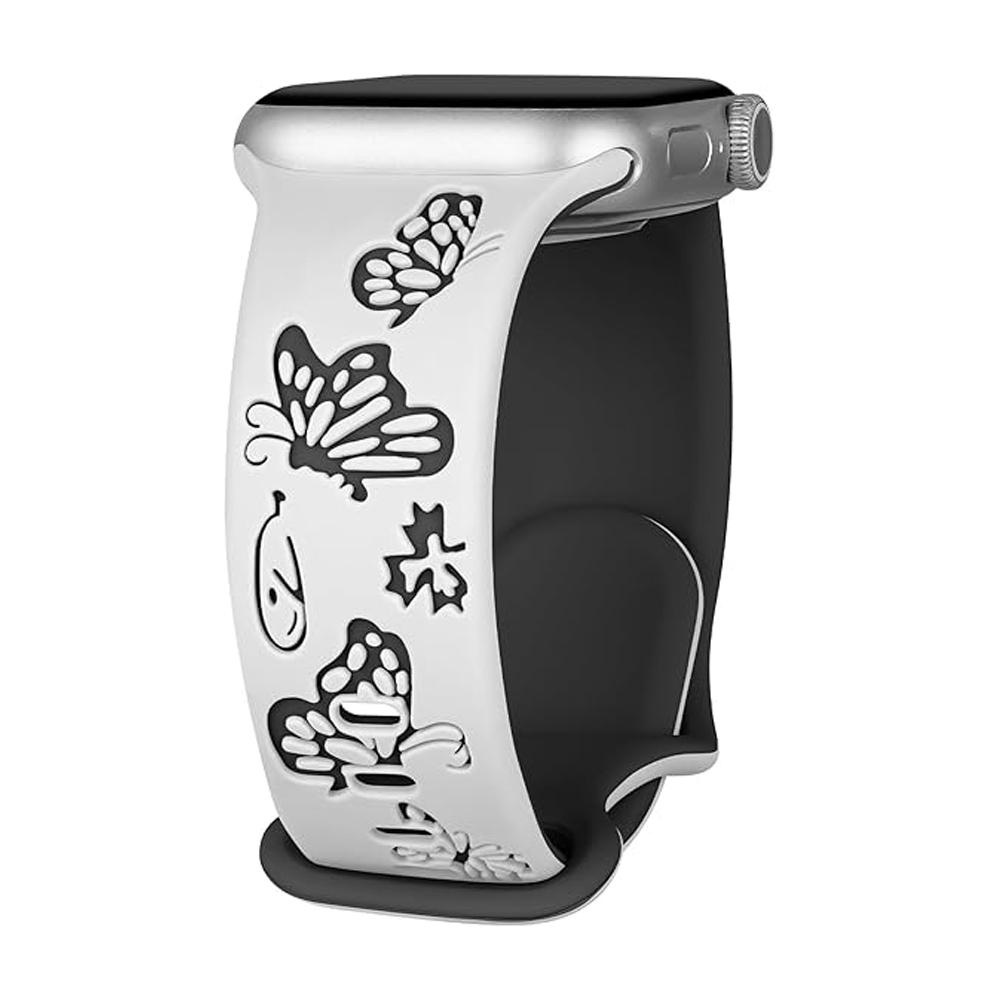 Engraved Straps For Apple Watch Band 46mm 42mm 44mm 45mm 40 41mm 49mm correa bracelet iwatch Series 11 10 9 8 7 6 5 Ultra 3 SE