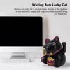 5.5in Electric Waving Arm Fortune Cat Decorative Cute Plastic Cat Ornaments for Cashier Desk Fortune Cat Decoration Fortune Cat