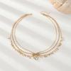 Korean Style Bohemian Forehead Headpiece Rhinestone Forehead Chain  Wedding Styling Accessories