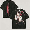 Kaguya-sama Love Is War Maglietta Lavata Anime Amore Harajuku Nuovo Modello Oversize Vintage Larga Streetwear Classico Unisex Coppie
