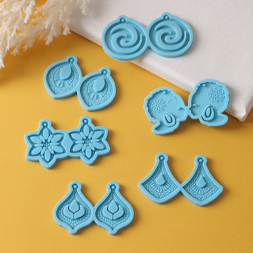 DIY Casting Mould Crafts Epoxy Resin Mold Keychain Pendant Earrings Mold Ear Studs