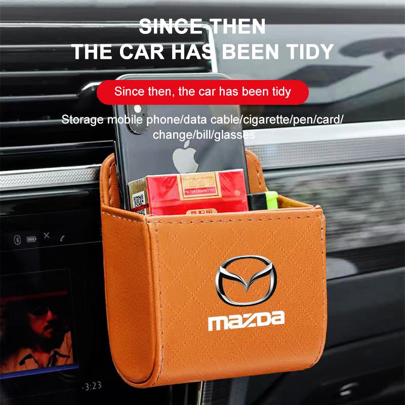 Car Air Outlet Storage Box Phone Glasses Organizer Car Goods For Mazda 3 6 CX5 2 CX3 CX9 MX5 RX8 Axela Demio MS CX5 2 Axela Demio Atenza MS GJI GH MP