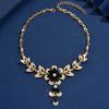 1PC Women's Fashion Flower Design Necklace Zircon Suitable for Date, Party, Festival Gifts-2174