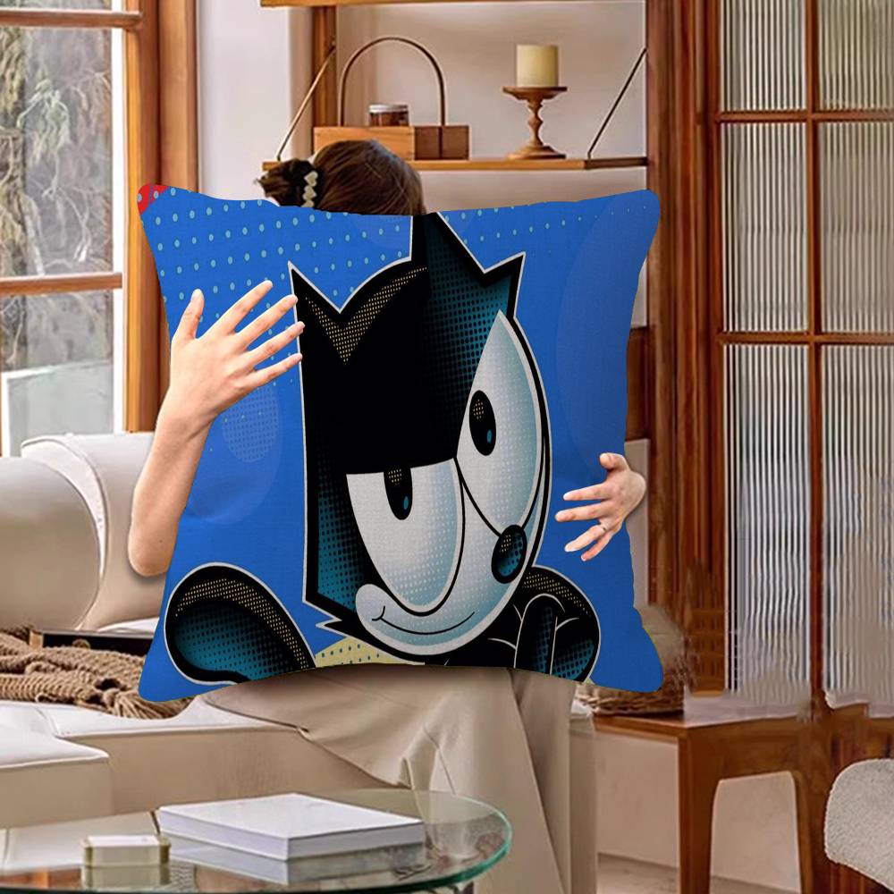 Cute F-Felix The Cat Pillow Anime Pillow Sofa Bed Head Pillow Cover Cushion Cover 45x45 Cm Fashion
