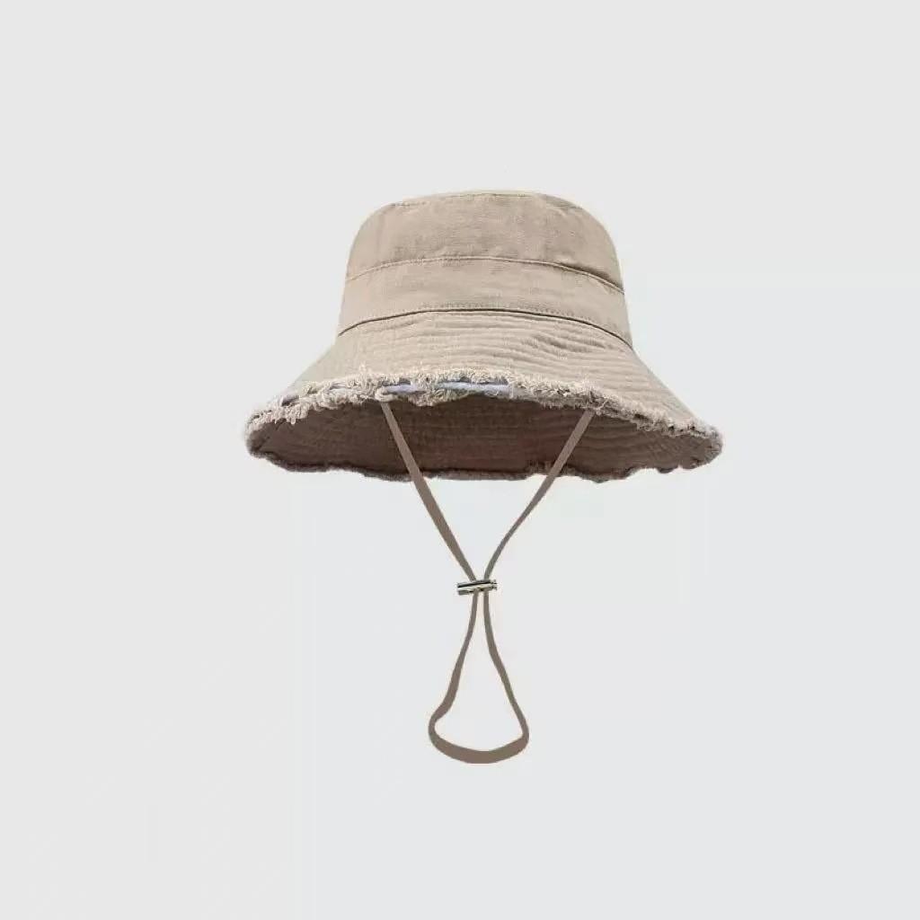Cotton Waterwashed Fisher Cap With Sunshade For Summer Outdoor Sun Protection And Casual Wear