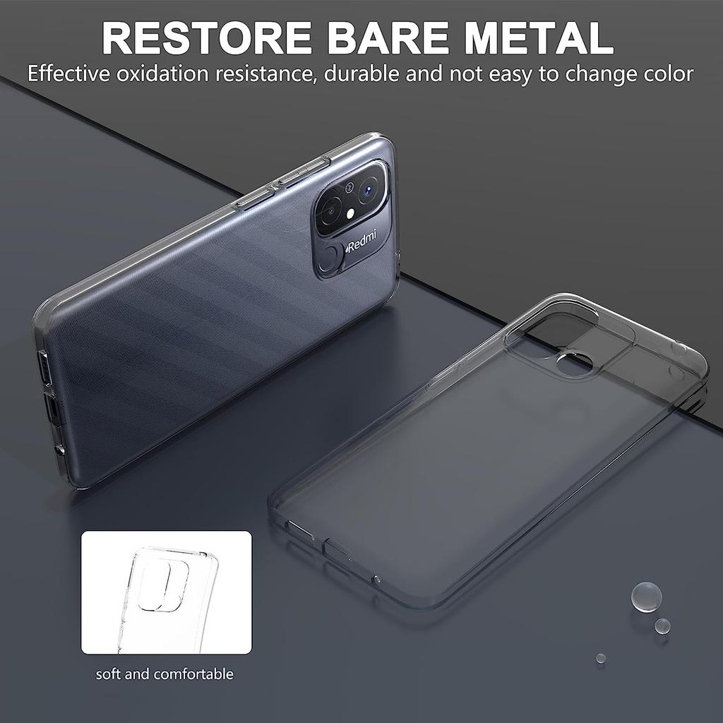 Ultra tenké křišťálové měkké pouzdro Průhledný průhledný kryt telefonu pro Redmi 13C 12 12C Note 12s 12 Pro+ 4G 5G POCO C65 X5 F5 Pro