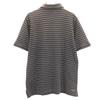 NIKE Border Pattern Short sleeve Polo shirt M gray Fawn Men's Used