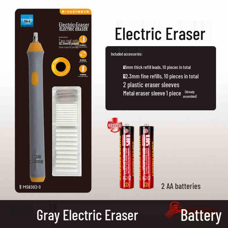 Automatic Cartoon Sketch Electric Eraser Set for Art & Highlighting