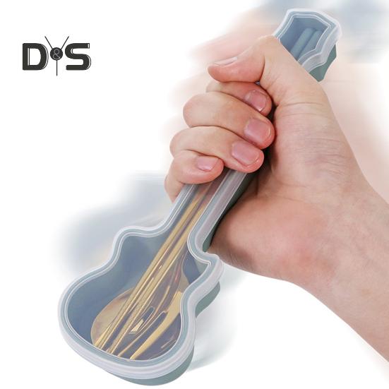 3 sztuk/zestaw zastawa stołowa zestaw sztućców piknikowych Food Grade mała wysoka wytrzymałość łyżka kempingowa widelec zestaw pałeczek