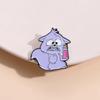 Cartoon Animal Collection Enamel Pins Comedy Animation Characters Penguin Frog Rabbit Cat Metal Brooch Lapel Badge Jewelry Gifts