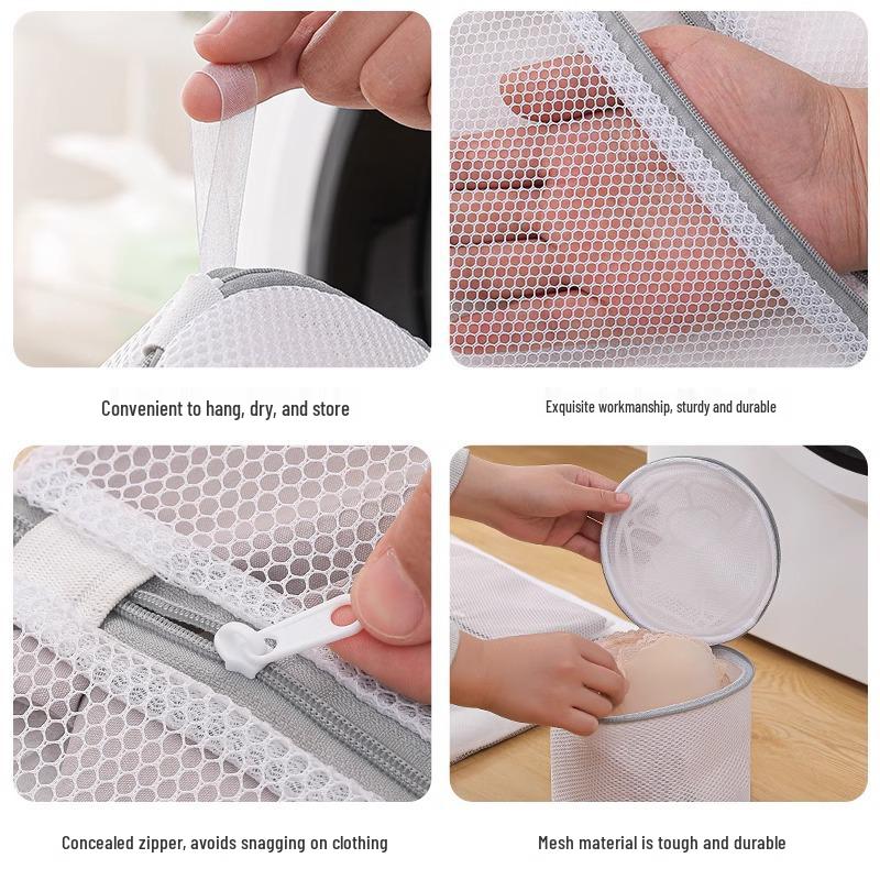 Eco-Friendly Fine Mesh Laundry Bag for Lingerie – Fluorescent-Free, Thickened Protective Bag for Machine Wash