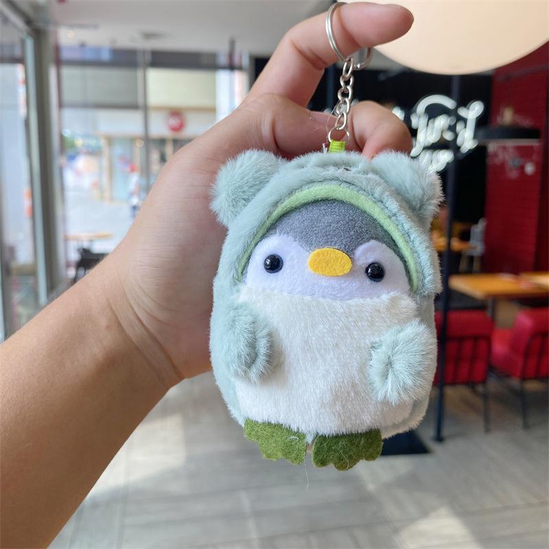 Adorable Penguin Plush Pendant: Cartoon Style Backpack Accessory