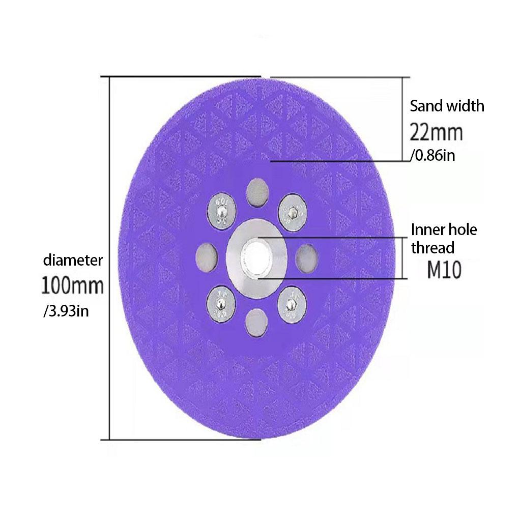 50mm M14 Ceramic Cutting Disc Detachable Flange Saw Blade for Granite Marble Ceramic Tiles Steel Mini Carving Grinding Wheel