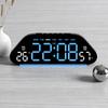 LED Digital Alarm Clock Temperature Week Date Display Timer Brightness Adjustment Electronic Table Clock with Ambient Light