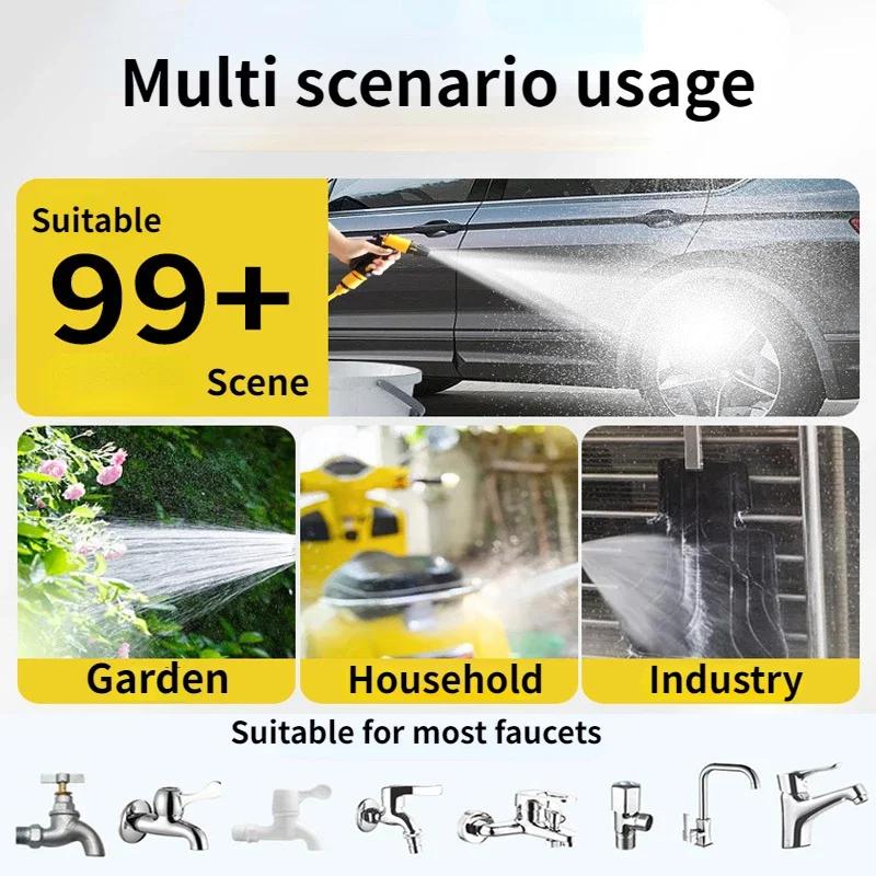 10-30 Meter Telescopic Water Pipe Car Washing Tool Set with High-pressure Nozzle Extension Hose Water Hose for Pressure Cleaner