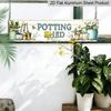 2D Flat Vintage "POTTING SHED" Metal Sign, Rustic Garden Wall Decor, 15.7×3.94" Outdoor Porch Decor & Gift