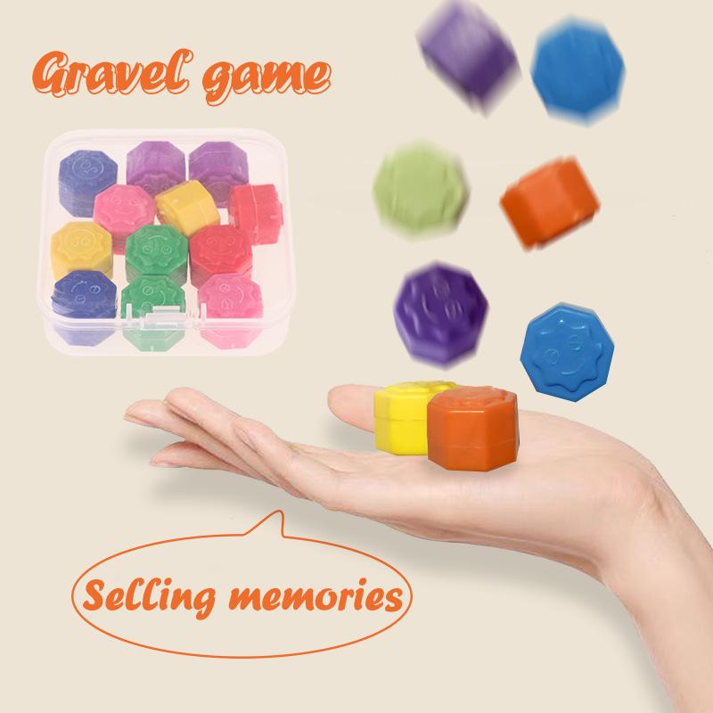 1/2/4 Box Traditional Play Game Grab The Stone Toy Exercise Colorful Fun Stress Relief Toy Korean Gonggi Competitive Games