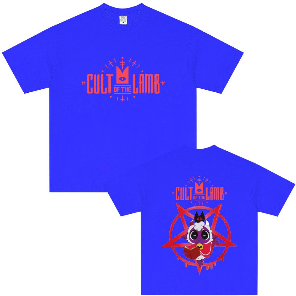 Hot Sale Game Cult of The Lamb Funny Graphic Tshirt Unisex Women Casual Soft Cotton T Shirts Unisexs Vintage Oversized Streetwear