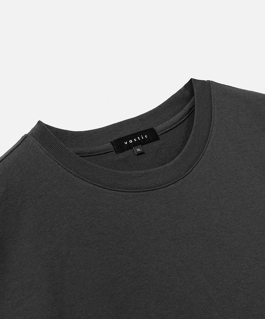 VASTIC Wide Shoulder T-Shirt_Charcoal