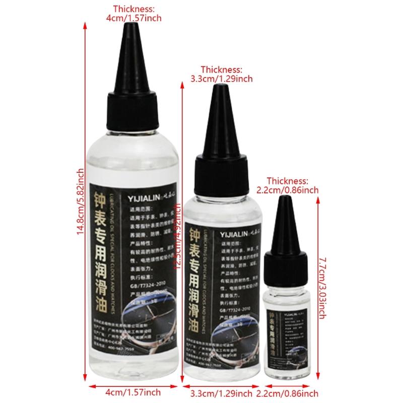 10/50/100ml Watches Lubricants Oil Professional Clock Oil Waterproof Synthetic Oil Maintenance Watchmaker Repair Tool