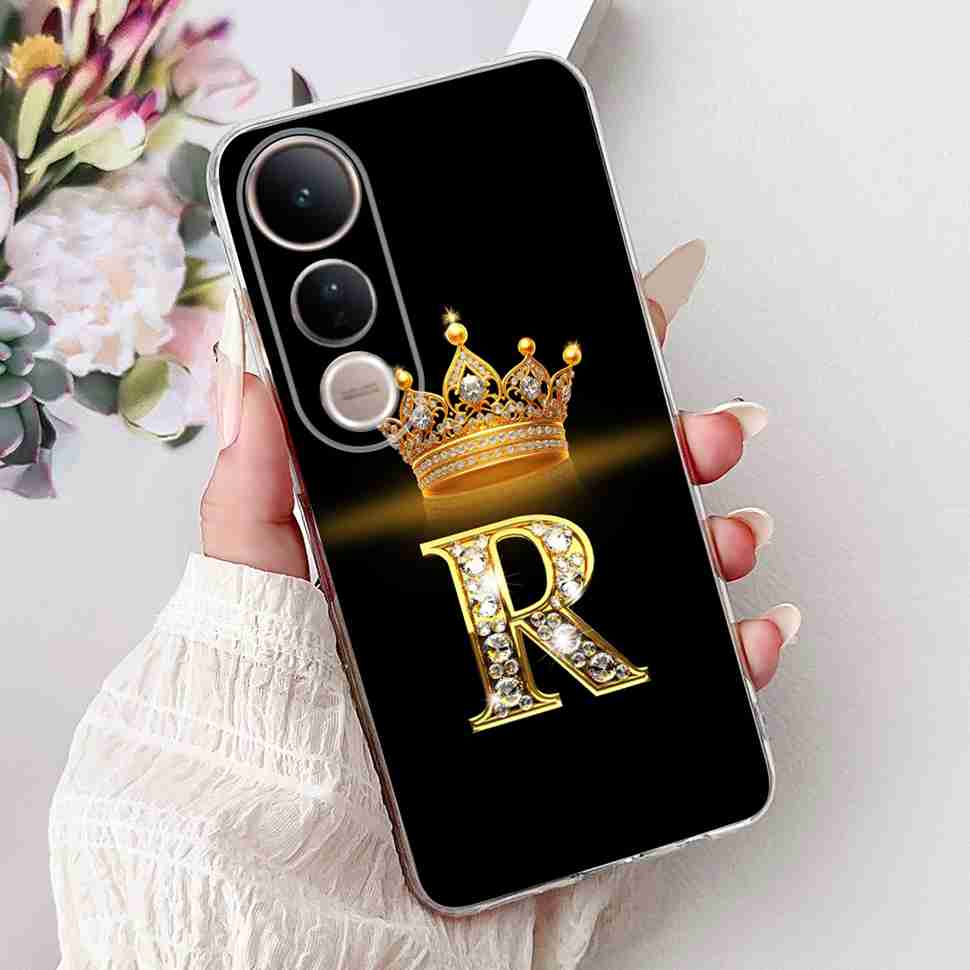 For Vivo V50 Lite 5G Case Luxury 26 Letters Cover Soft Silicone Phone Case For Vivo V50 Lite V50Lite 5G Back Cover Fundas