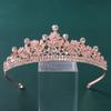 Strass Kristall Krone Tiaras Braut Haarschmuck Hochzeit Haarschmuck Frauen Braut Prinzessin Krone Königin Party Stirnband