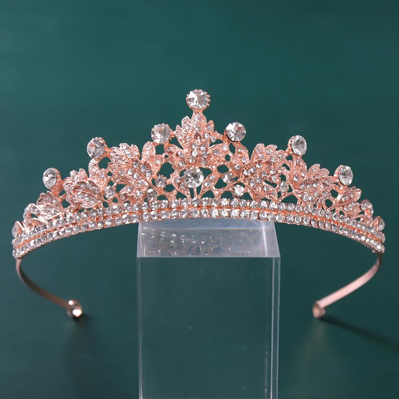 Strass Kristall Krone Tiaras Braut Haarschmuck Hochzeit Haarschmuck Frauen Braut Prinzessin Krone Königin Party Stirnband