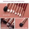 BEILI Professionelle Gesicht Make-Up Pinsel Rot Lidschatten Rouge Foundation Make-Up Pinsel Set Ziegenhaar Blending pedzle do makijazu