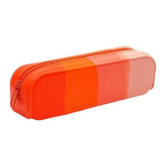Silikonové pouzdro na tužky Gradient Barevný sáček na tužky Zavírání na zip Lehká kapsička na tužky Organizér na psací potřeby