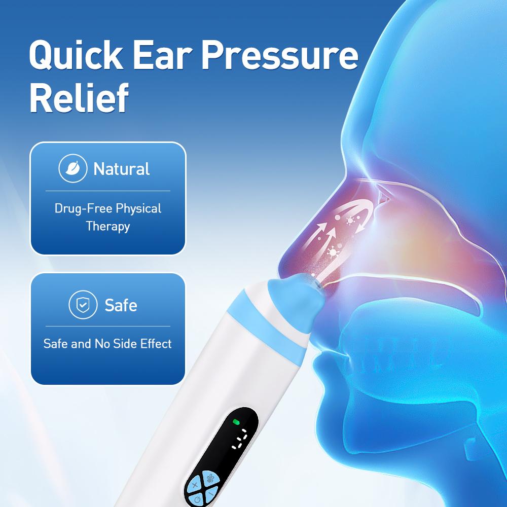 Electric Ear Pressure Reliever Eustachian Tube Unclogger Balancing Ear Pressure Relieve Tinnitus Ear Pressure Relief Device