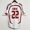 AC Milan No. 22 Kaka Retro Short Sleeve Jersey - Summer Edition
